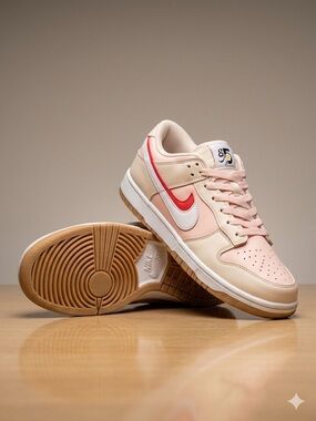 Nike SB Women's 7 - Rare 85/Flower Edition - Pink/Beige/Red